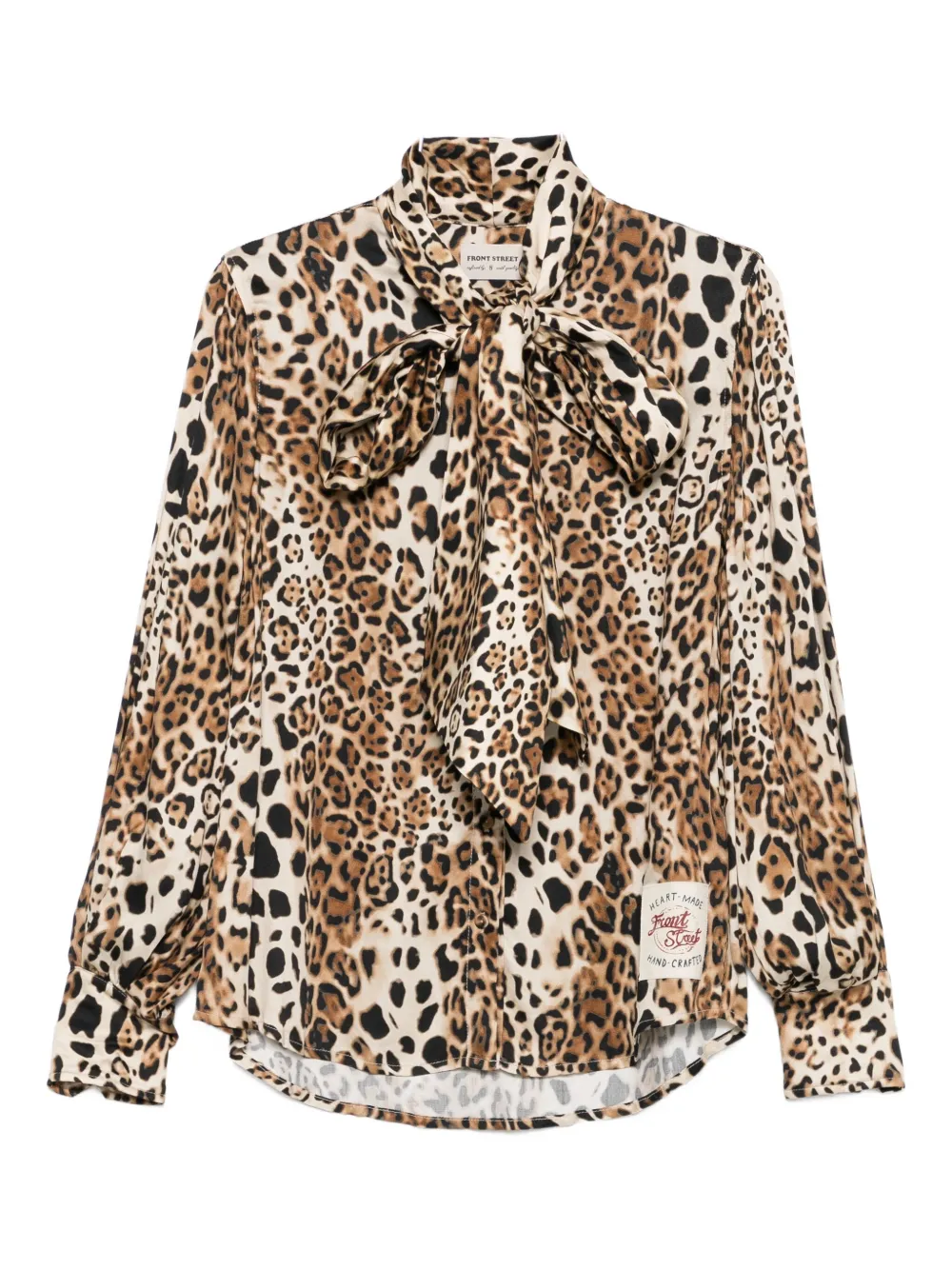 Рубашка с леопардовым принтом и завязкой FRONT STREET 8, коричневый
Рубашка с леопардовым принтом и завязкой FRONT STREET 8, коричневый