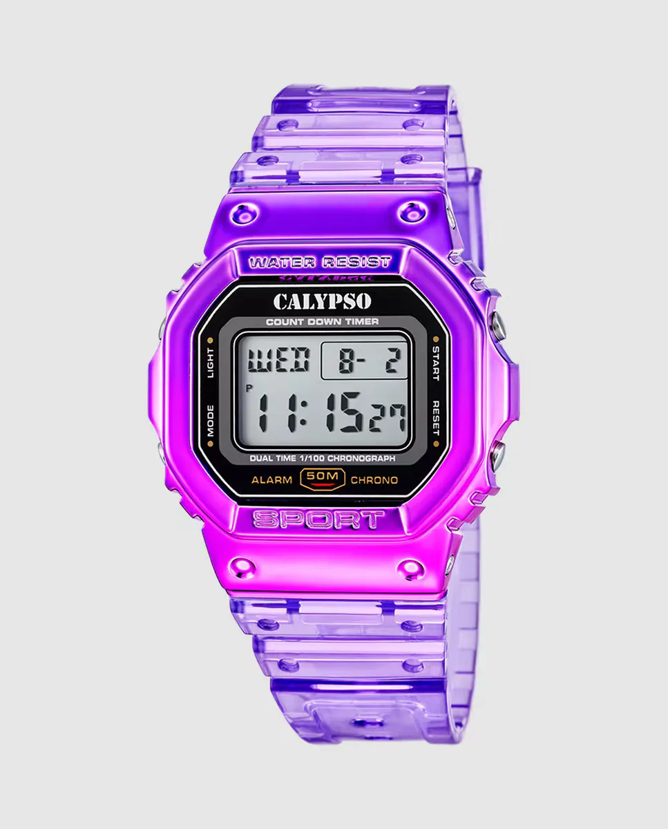 K5874/2 Женские часы Color Splash Фиолетовые резиновые Calypso
K5874/2 Женские часы Color Splash Фиолетовые резиновые Calypso