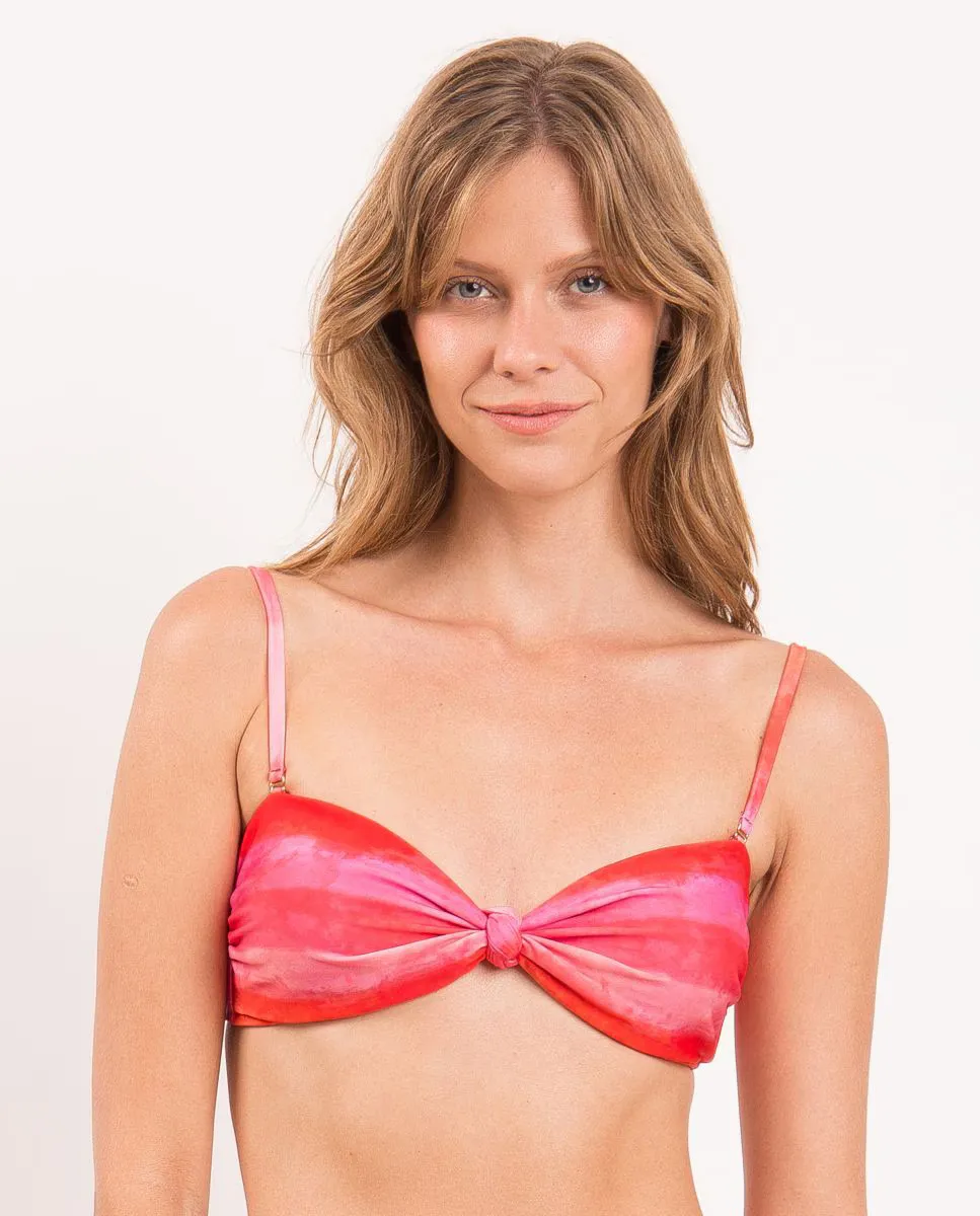 Утепленный лиф бикини-бандо с принтом Río de Sol, красный
Утепленный лиф бикини-бандо с принтом Río de Sol, красный