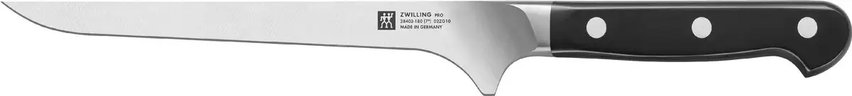 Нож для филе Zwilling "Профи", (1 шт.), длина лезвия 18 см Общая длина 31 см, Длина клинка 18 см., черный
Нож для филе Zwilling "Профи", (1 шт.), длина лезвия 18 см Общая длина 31 см, Длина клинка 18 см., черный