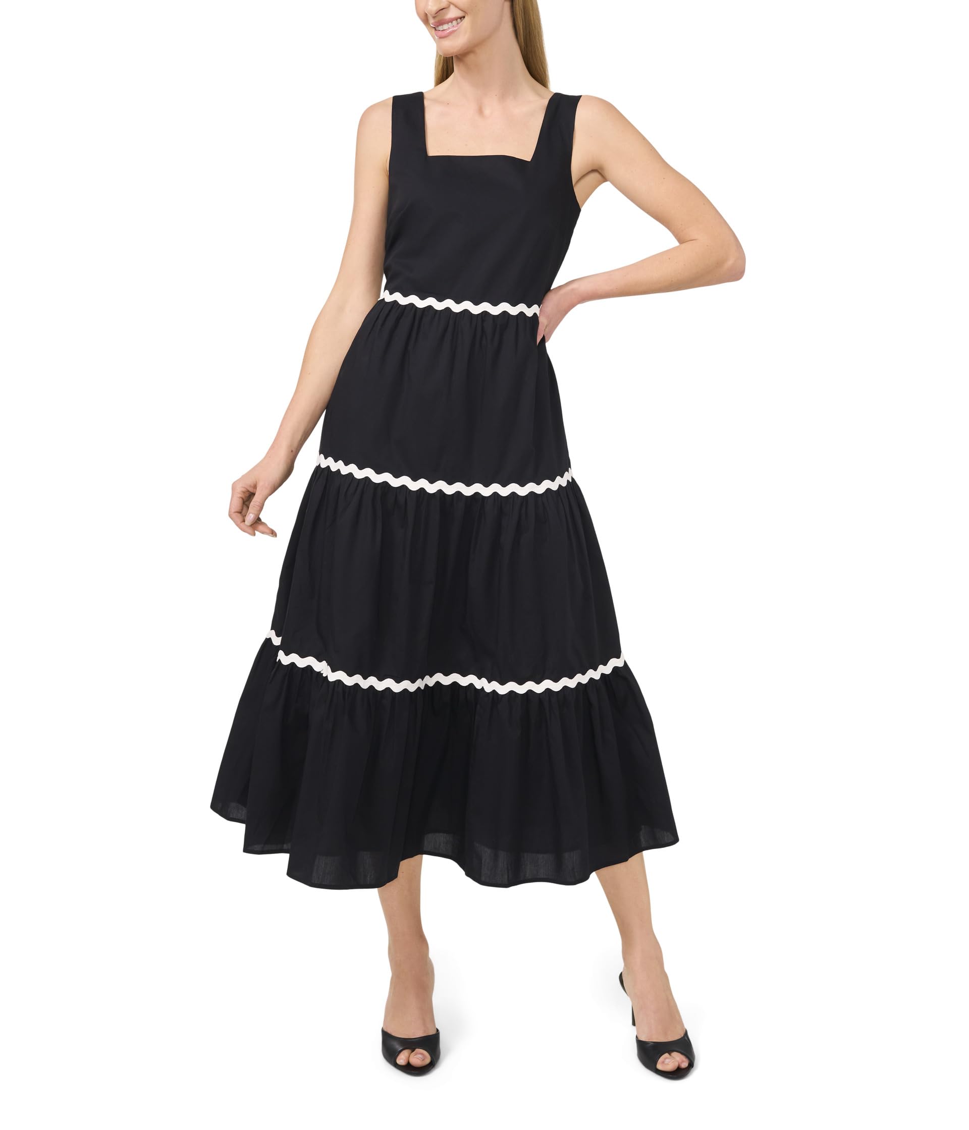 Платье CeCe Trim Square Neck Tiered Maxi, Rich Black
Платье CeCe Trim Square Neck Tiered Maxi, Rich Black
