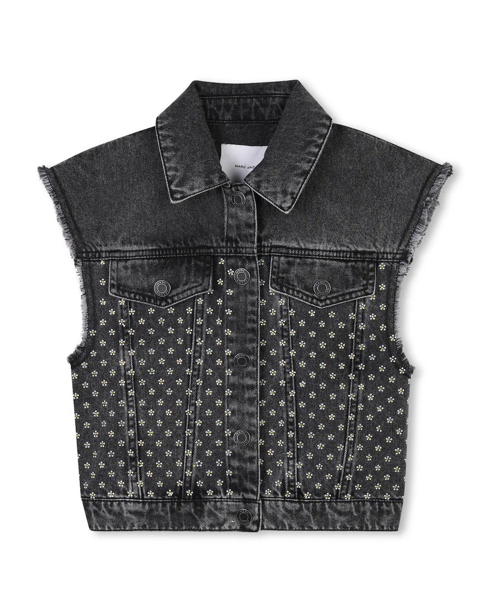 Черная хлопковая куртка для девочки Marc Jacobs, чёрный
Черная хлопковая куртка для девочки Marc Jacobs, чёрный