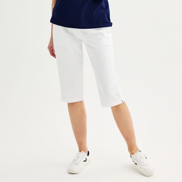 Миниатюрные трикотажные брюки-капри Croft & Barrow, белый
Миниатюрные трикотажные брюки-капри Croft & Barrow, белый