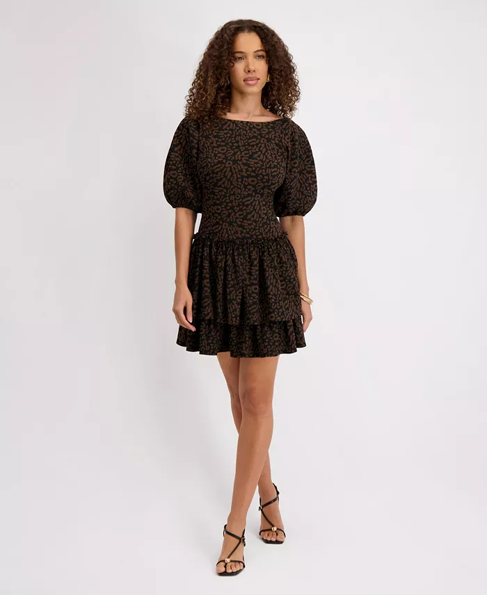 Женское платье А-силуэта из эластичного жаккарда с рукавами-фонариками kensie
Женское платье А-силуэта из эластичного жаккарда с рукавами-фонариками kensie