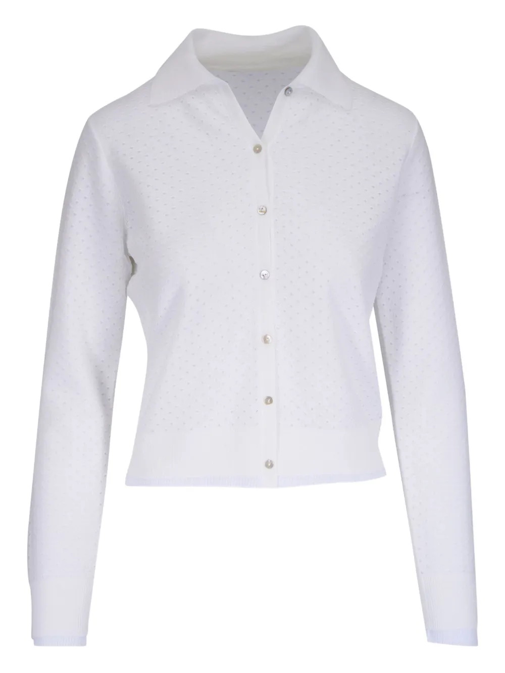 Кардиган с воротником поло Vince, белый
Кардиган с воротником поло Vince, белый