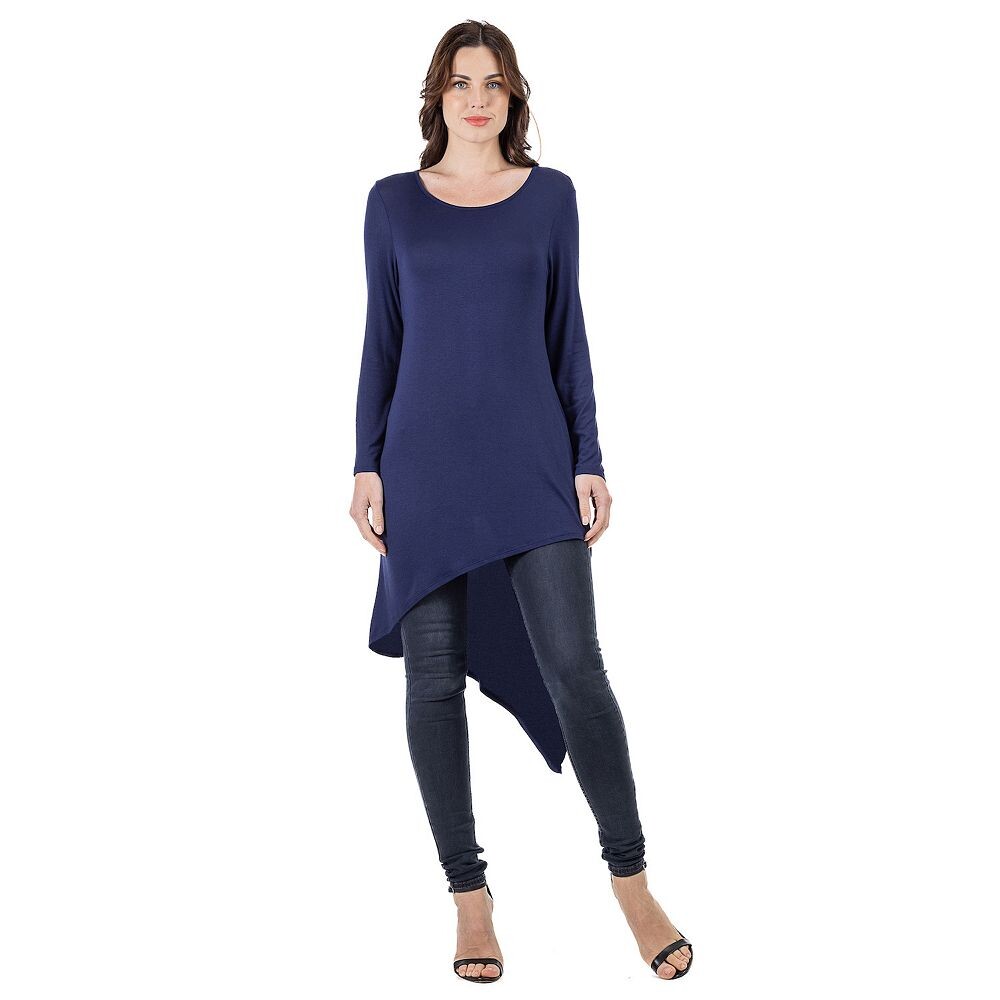Женская асимметричная туника длиной до колена с длинными рукавами 24Seven Comfort Apparel, темно-синий
Женская асимметричная туника длиной до колена с длинными рукавами 24Seven Comfort Apparel, темно-синий