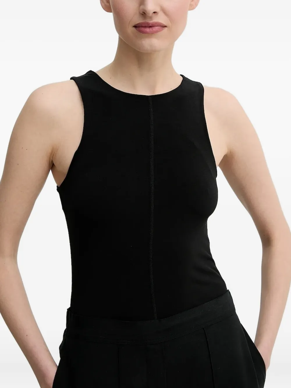 Топ без рукавов с круглым вырезом Day Birger Et Mikkelsen, черный
Топ без рукавов с круглым вырезом Day Birger Et Mikkelsen, черный