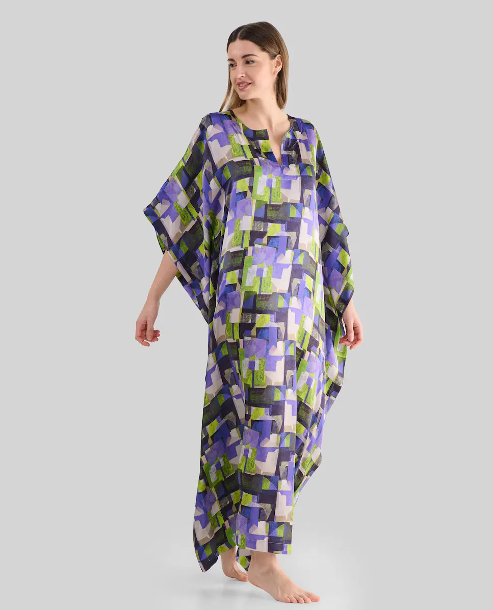 Женский кафтан из натурального шелка с рукавом-бабочкой Lohe, фиолетовый
Женский кафтан из натурального шелка с рукавом-бабочкой Lohe, фиолетовый