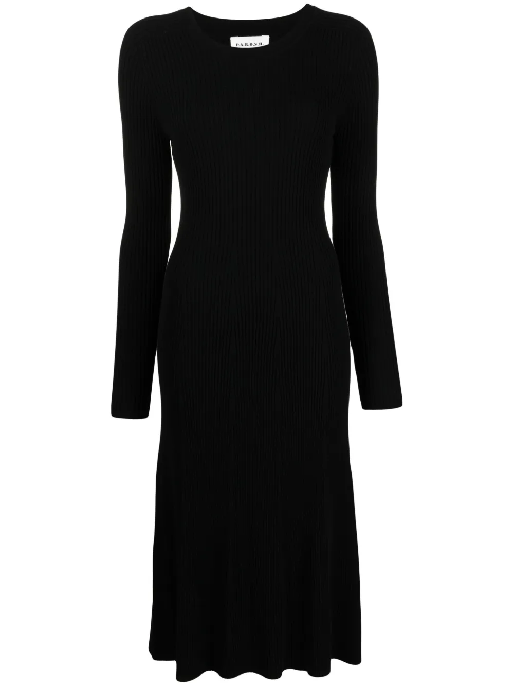 Платье миди в рубчик P.A.R.O.S.H., черный
Платье миди в рубчик P.A.R.O.S.H., черный