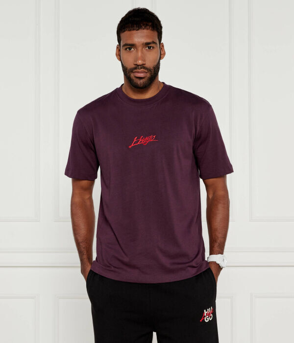 Футболка свободной посадки Hugo с логотипом, фиолетовый
Футболка свободной посадки Hugo с логотипом, фиолетовый