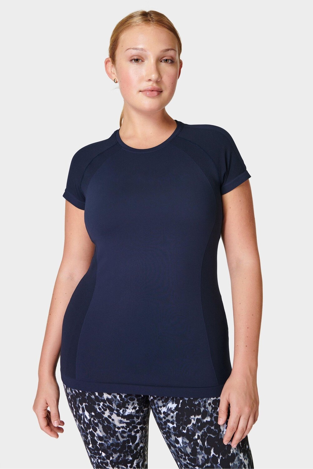 Бесшовная футболка для тренировок спортсменов Sweaty Betty, синий
Бесшовная футболка для тренировок спортсменов Sweaty Betty, синий