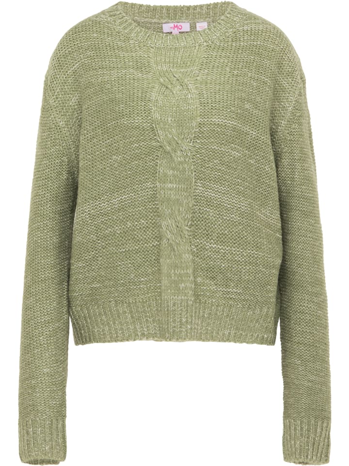 MyMo Женский вязаный свитер цвета мха и кремового оттенка
MyMo Женский вязаный свитер цвета мха и кремового оттенка