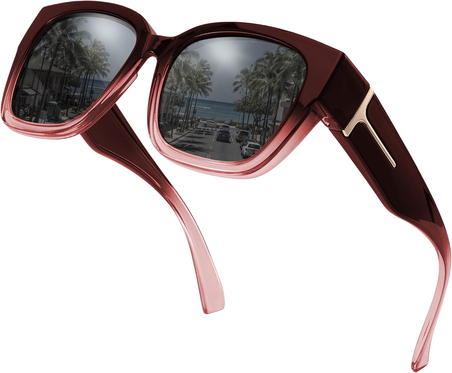 Женские солнцезащитные очки Myiaur Fit Over, модные дизайнерские очки увеличенного размера с поляризацией для вождения и защитой от УФ-излучения UV400, A04 Gradient Red Frame/Gray Lens
Женские солнцезащитные очки Myiaur Fit Over, модные дизайнерские очки увеличенного размера с поляризацией для вождения и защитой от УФ-излучения UV400, A04 Gradient Red Frame/Gray Lens