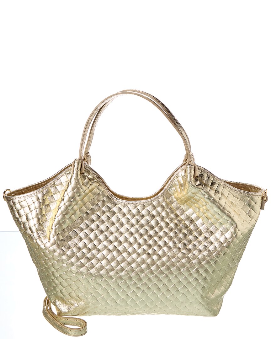 Сумка-тоут Persaman New York Yara из металлизированной кожи, золотой
Сумка-тоут Persaman New York Yara из металлизированной кожи, золотой