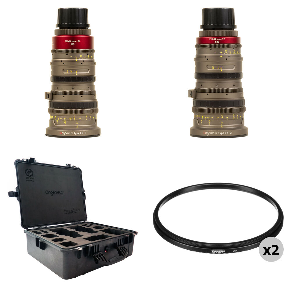 Комплект зум-объективов Angenieux EZ-1 30-90 мм и EZ-2 15-40 мм с жестким футляром
Комплект зум-объективов Angenieux EZ-1 30-90 мм и EZ-2 15-40 мм с жестким футляром