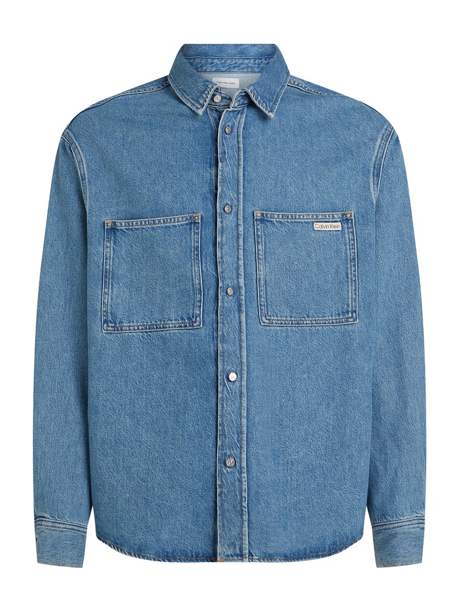 Удобная рубашка на пуговицах Calvin Klein Jeans, синий деним
Удобная рубашка на пуговицах Calvin Klein Jeans, синий деним