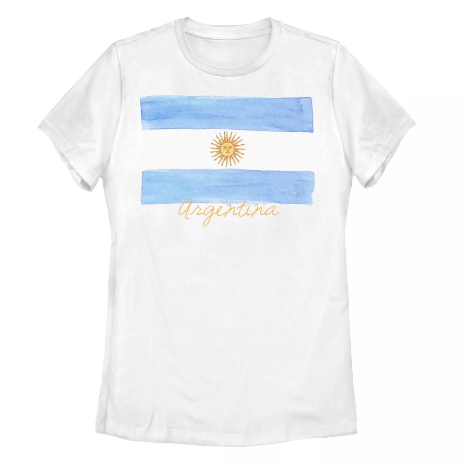 Юниорская футболка Аргентины с акварельным флагом Licensed Character
Юниорская футболка Аргентины с акварельным флагом Licensed Character