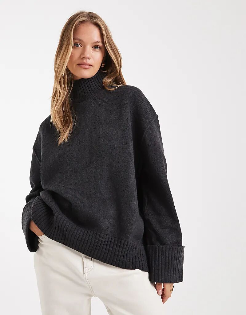 Джемпер свободного кроя ASOS DESIGN с воротником-стойкой и закругленным подолом в сланцевом цвете
Джемпер свободного кроя ASOS DESIGN с воротником-стойкой и закругленным подолом в сланцевом цвете