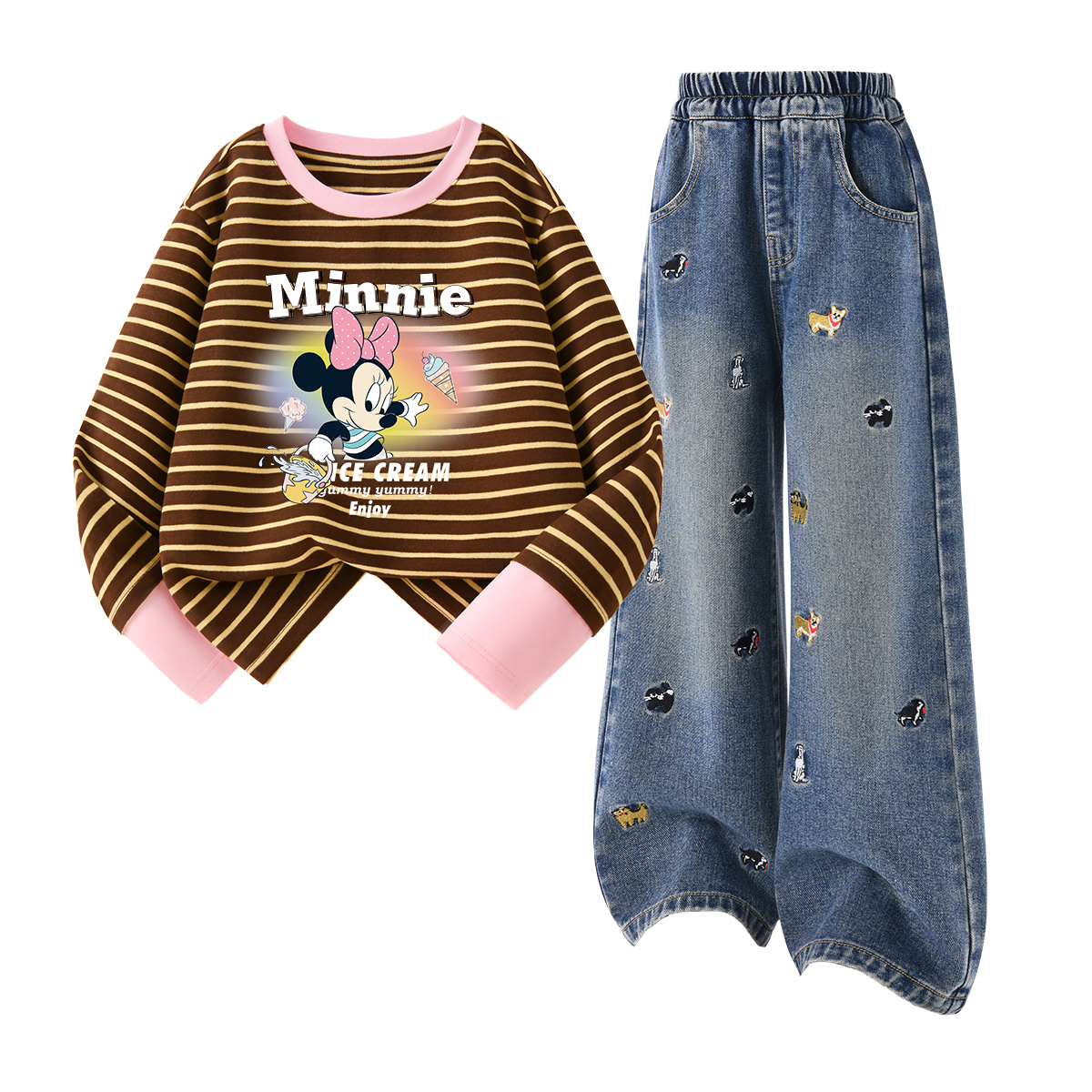 Детская повседневная спортивная одежда Disney, Dazzling Coffee Blue+Solid Color Denim Blue
Детская повседневная спортивная одежда Disney, Dazzling Coffee Blue+Solid Color Denim Blue
