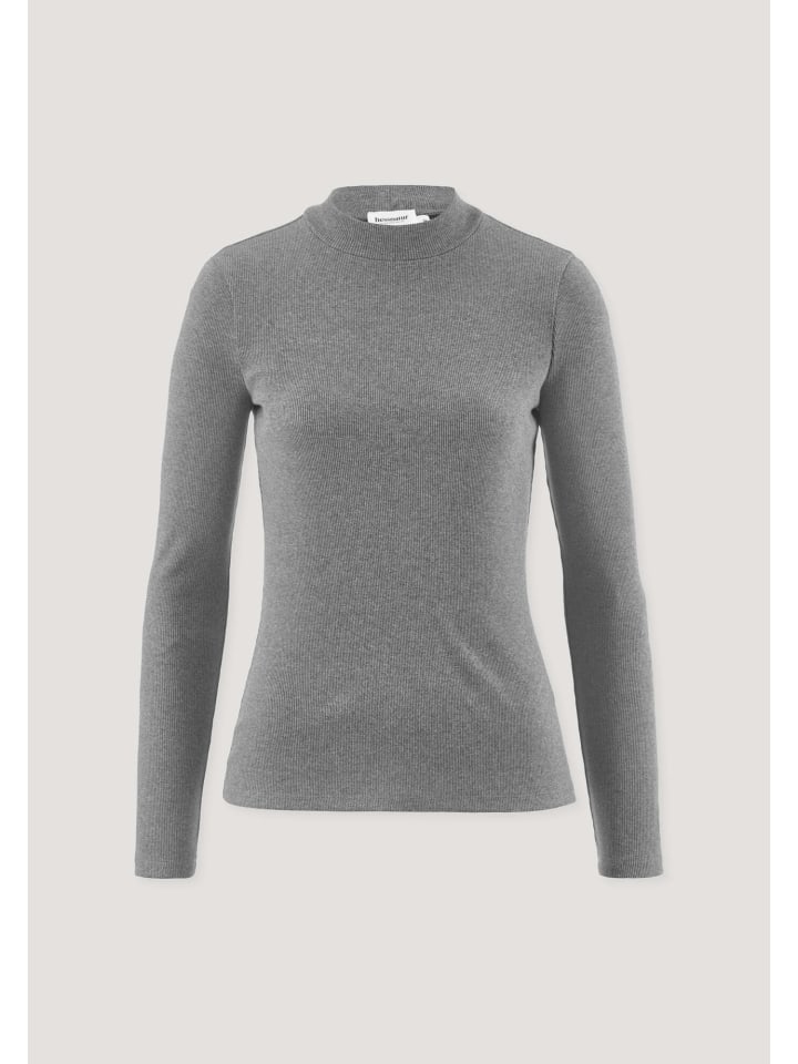 Hessnatur Приталенная футболка с длинными рукавами в рубчик, серого цвета
Hessnatur Приталенная футболка с длинными рукавами в рубчик, серого цвета