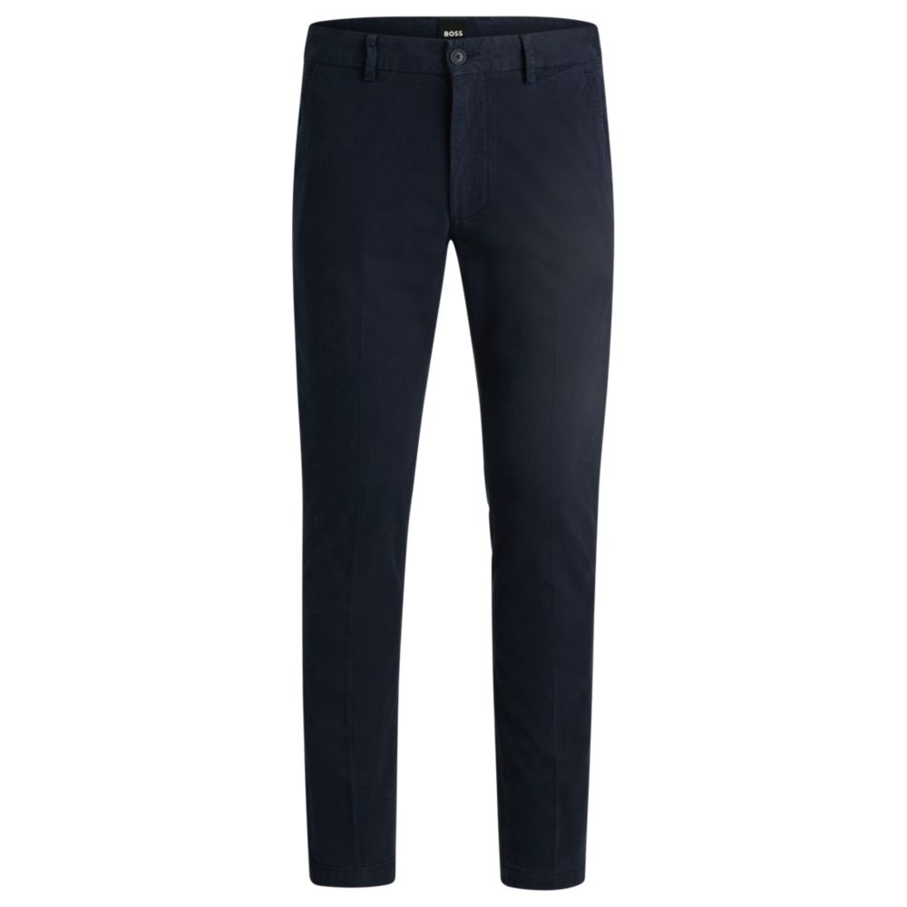 Узкие брюки BOSS, темно-синий
Узкие брюки BOSS, темно-синий