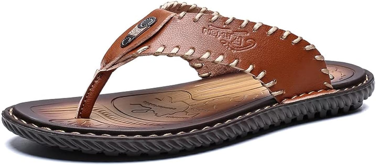Мужские сандалии для дома и улицы, пляжные шлепанцы, повседневные кожаные шлепанцы с ремешком, двухфункциональные, спортивные тапочки, мягкие Luodenglang, коричневый
Мужские сандалии для дома и улицы, пляжные шлепанцы, повседневные кожаные шлепанцы с ремешком, двухфункциональные, спортивные тапочки, мягкие Luodenglang, коричневый