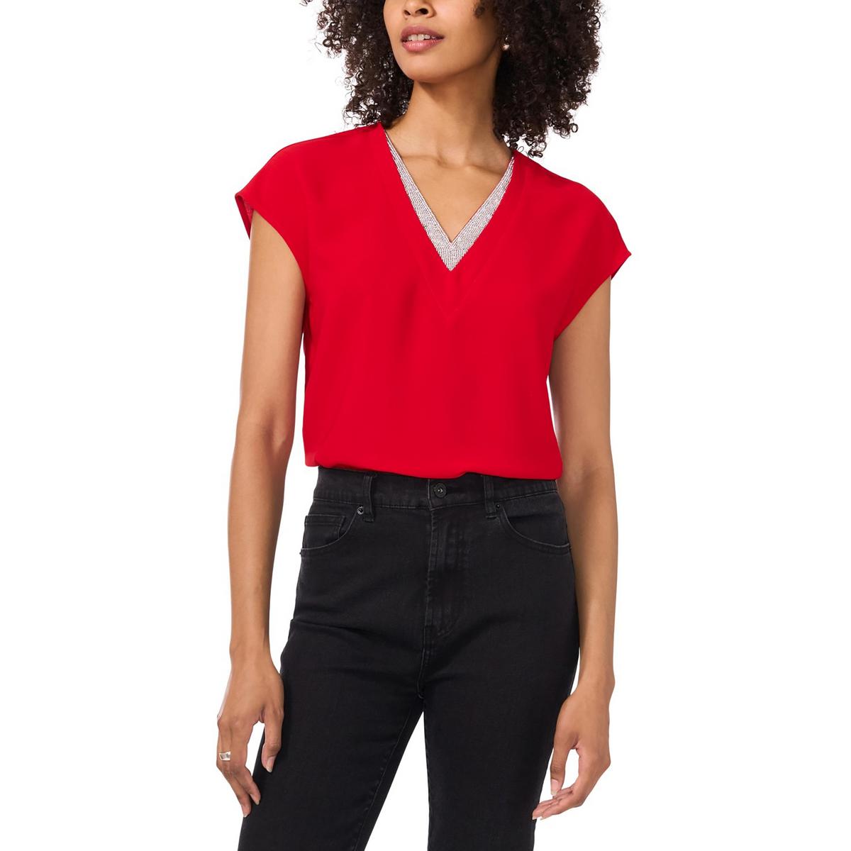 Confetti Ready Женская блузка из полиэстера со стразами Vince Camuto, цвет ultra red
Confetti Ready Женская блузка из полиэстера со стразами Vince Camuto, цвет ultra red