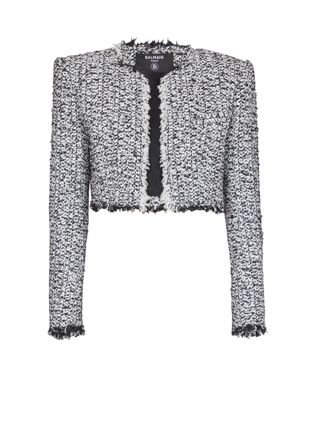 Укороченный жакет из твида Balmain, черный
Укороченный жакет из твида Balmain, черный