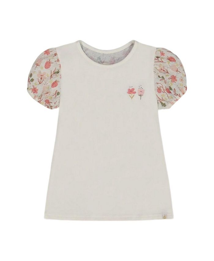 Детская биматериальная блузка из органического хлопка с пышными рукавами - для девочек старшего возраста Deux par Deux, белый
Детская биматериальная блузка из органического хлопка с пышными рукавами - для девочек старшего возраста Deux par Deux, белый