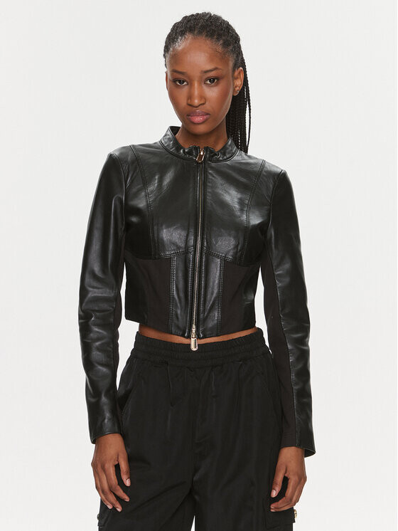Кожаная куртка стандартного кроя Pinko, черный
Кожаная куртка стандартного кроя Pinko, черный