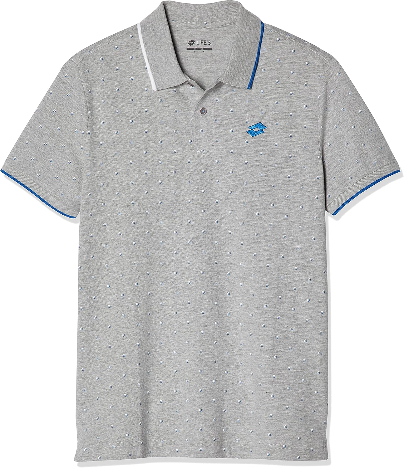 Мужская поло-рубашка с коротким рукавом Lotto 211020 L73 POLO с одним точечным рисунком, серый
Мужская поло-рубашка с коротким рукавом Lotto 211020 L73 POLO с одним точечным рисунком, серый