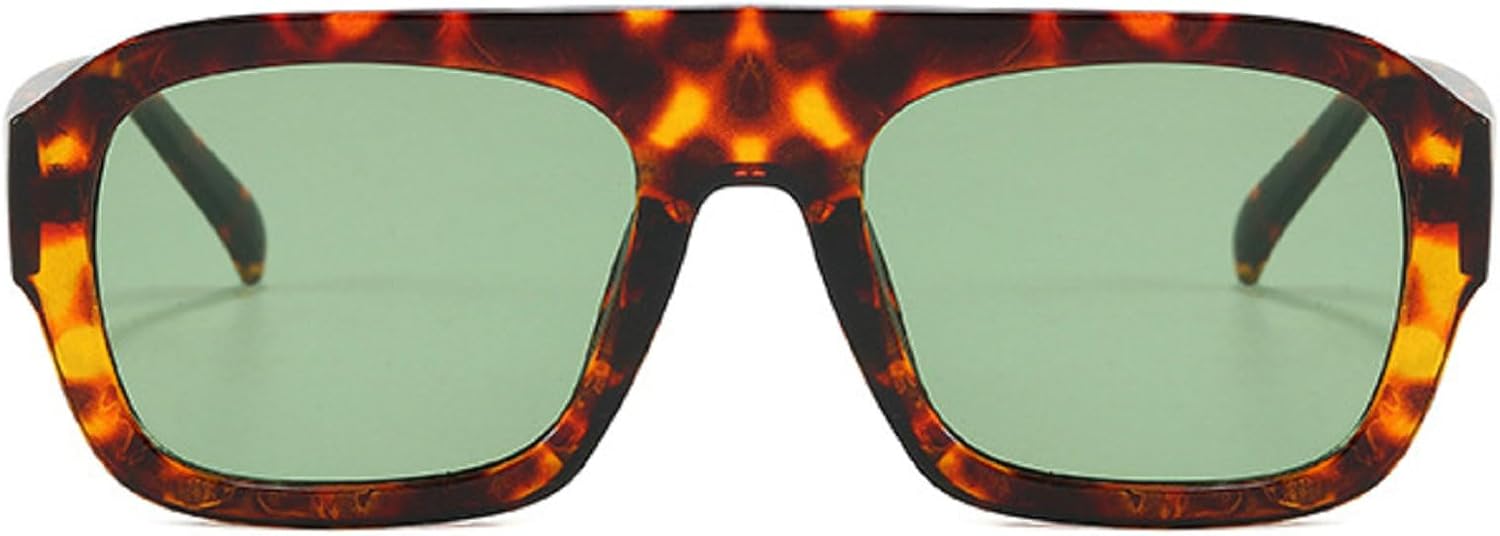 Солнцезащитные очки в толстой квадратной оправе для женщин, винтажные солнцезащитные очки с леопардовым принтом, модные и стильные многоугольные очки для женщин mincl, Leopard Green
Солнцезащитные очки в толстой квадратной оправе для женщин, винтажные солнцезащитные очки с леопардовым принтом, модные и стильные многоугольные очки для женщин mincl, Leopard Green