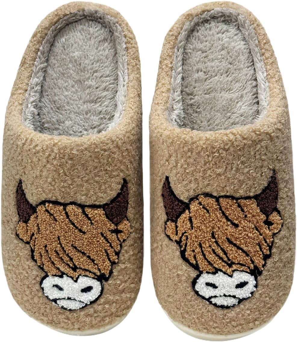 Домашние тапочки Haiding для женщин и мужчин, пушистые плюшевые теплые тапочки с животными, зимние комфортные тапочки для спальни, Cow Brown
Домашние тапочки Haiding для женщин и мужчин, пушистые плюшевые теплые тапочки с животными, зимние комфортные тапочки для спальни, Cow Brown