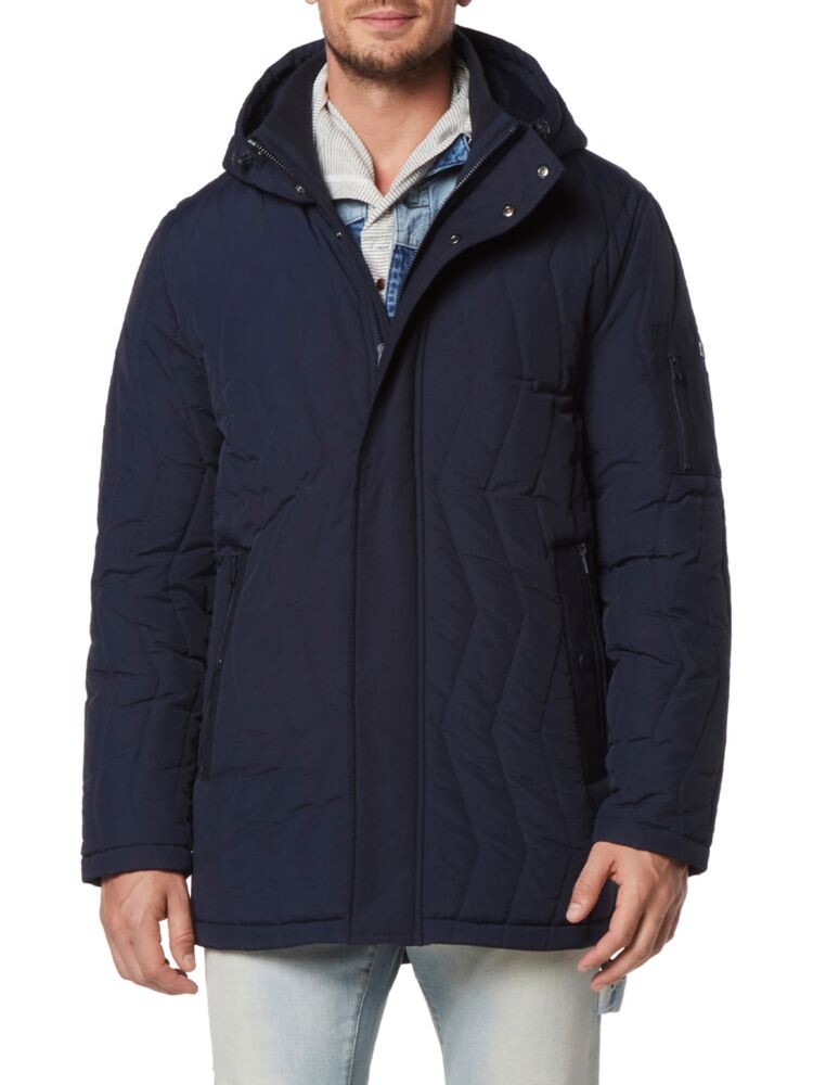 Дутая куртка Foley с шевроном Andrew Marc, темно-синий 
Дутая куртка Foley с шевроном Andrew Marc, темно-синий