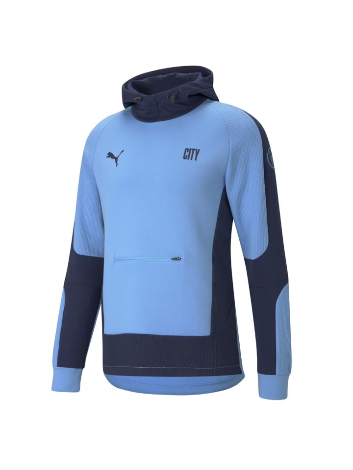 Пуловер Puma Hoodie Manchester City Evostripe, синий
Пуловер Puma Hoodie Manchester City Evostripe, синий