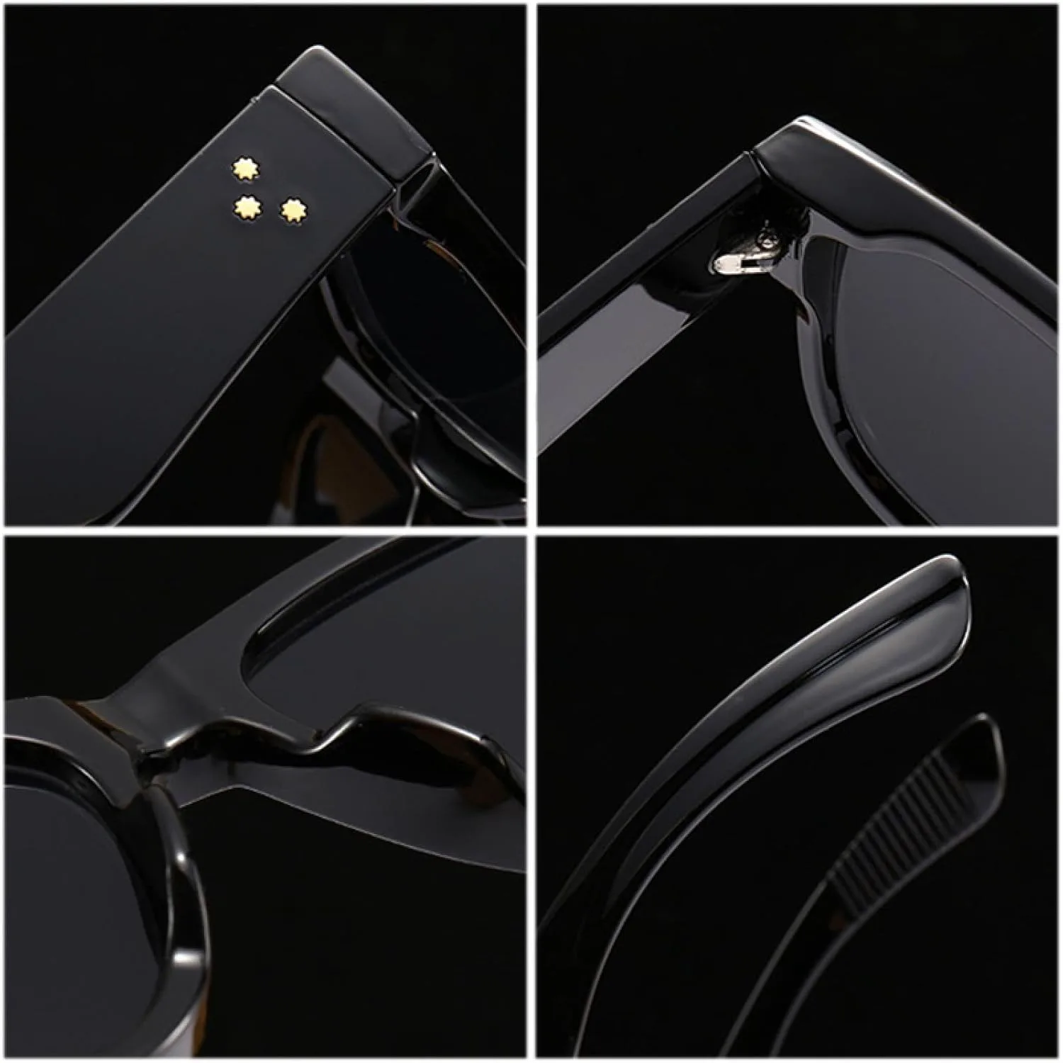 Женские солнцезащитные очки в стиле панк с градиентным переходом, солнцезащитные очки UV400 для мужчин, солнцезащитные очки с заклепками DSVIGF, Black Gray
Женские солнцезащитные очки в стиле панк с градиентным переходом, солнцезащитные очки UV400 для мужчин, солнцезащитные очки с заклепками DSVIGF, Black Gray