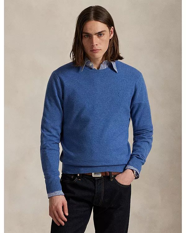 Шерстяной свитер с круглым вырезом Polo Ralph Lauren, синий
Шерстяной свитер с круглым вырезом Polo Ralph Lauren, синий