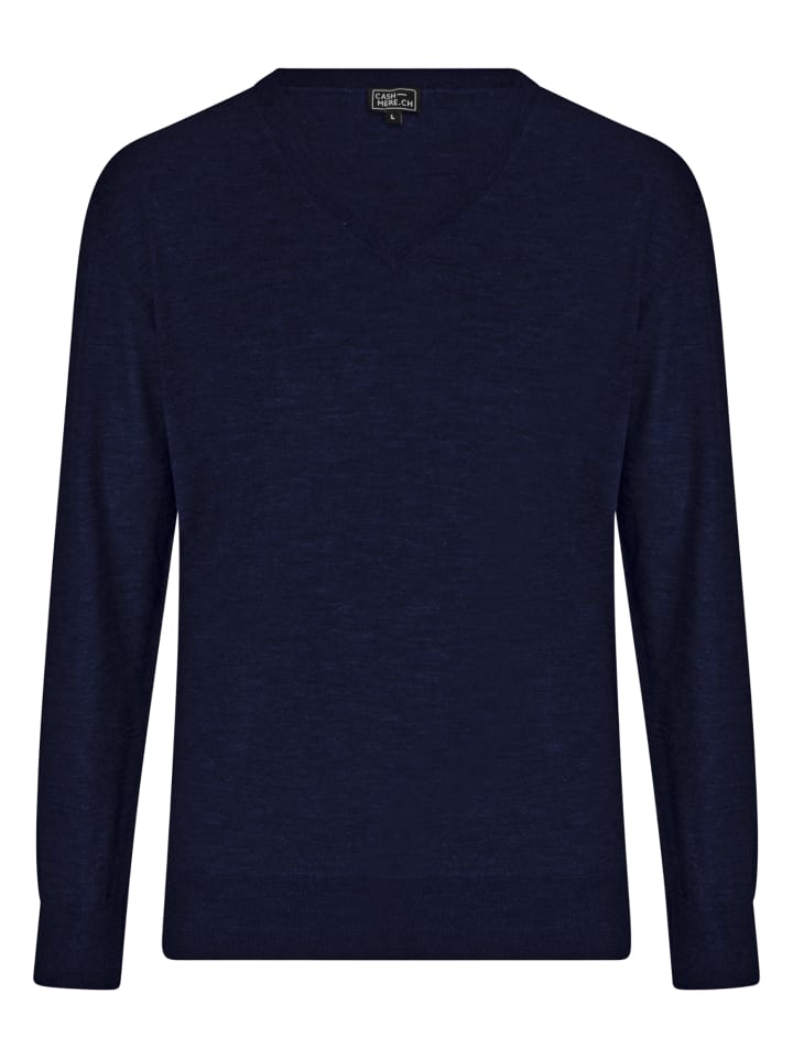 Свитер с V-образным вырезом темно-синего цвета CASH-MERE.CH
Свитер с V-образным вырезом темно-синего цвета CASH-MERE.CH