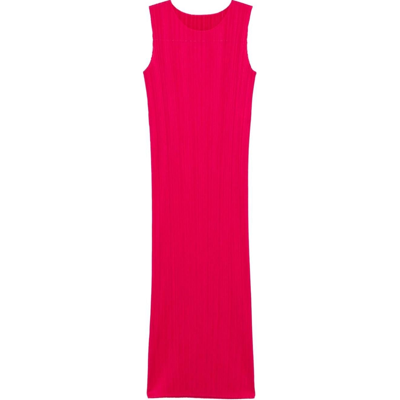 PLEATS PLEASE ISSEY MIYAKE Женское красное платье без рукавов
PLEATS PLEASE ISSEY MIYAKE Женское красное платье без рукавов