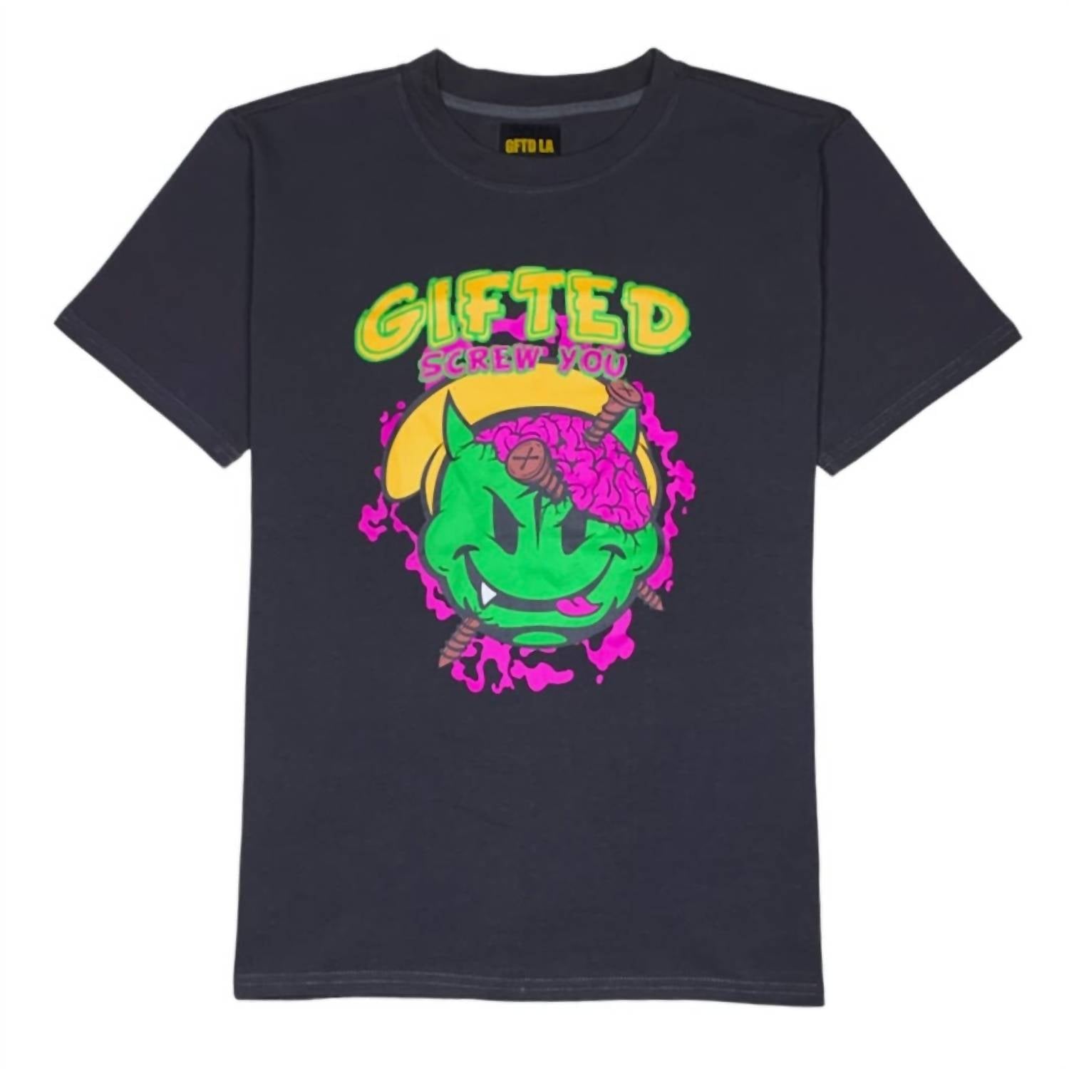 Футболка мужская «Screw You» цвета древесного угля GFTD LA, цвет charcoal
Футболка мужская «Screw You» цвета древесного угля GFTD LA, цвет charcoal