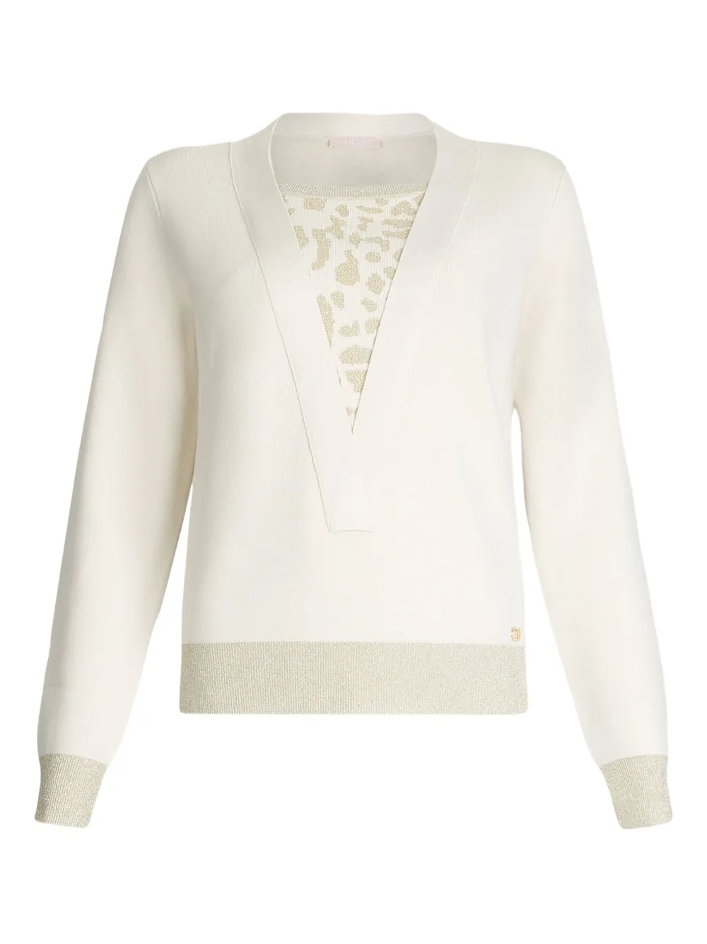 Свитер с V-образным вырезом и анималистичным принтом LIU JO, белый
Свитер с V-образным вырезом и анималистичным принтом LIU JO, белый