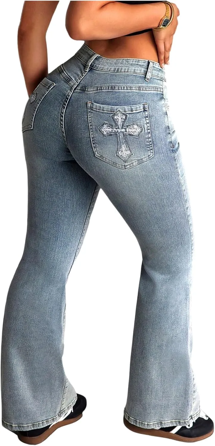 WDIRARA женские джинсы клеш low rise с перекрестным узором в готическом стиле
WDIRARA женские джинсы клеш low rise с перекрестным узором в готическом стиле