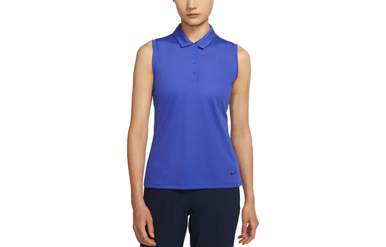 Рубашка поло женская синяя Nike 
Рубашка поло женская синяя Nike