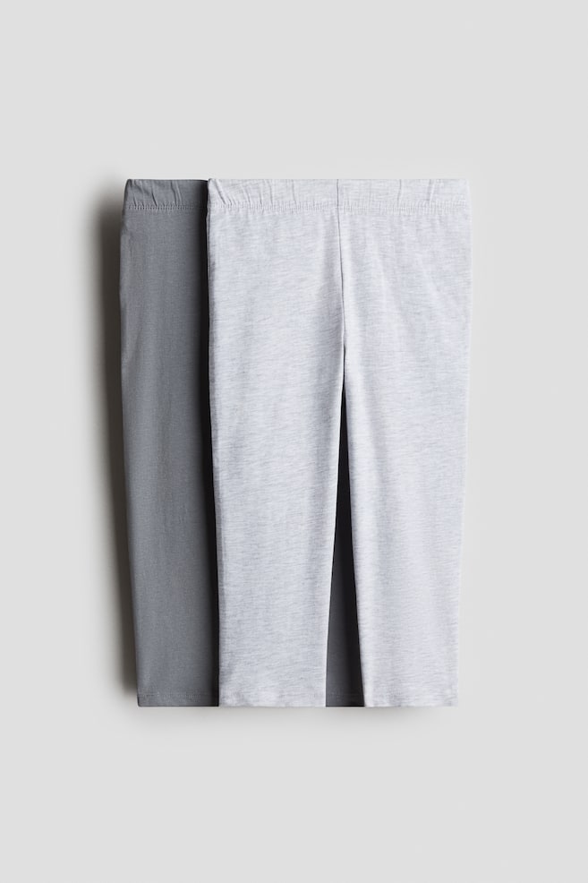 Упаковка из 2 леггинсов-капри из трикотажа H&M, мультиколор 
Упаковка из 2 леггинсов-капри из трикотажа H&M, мультиколор