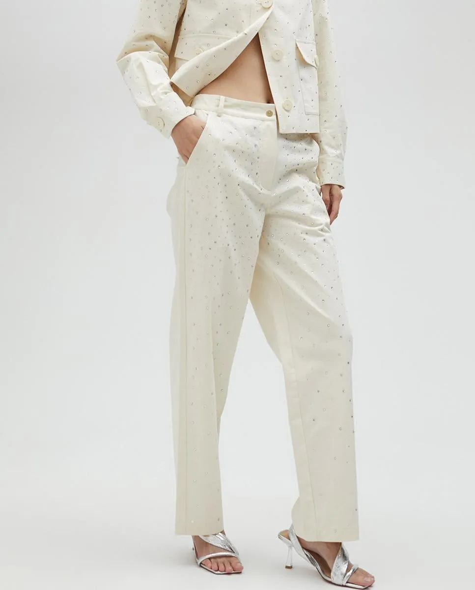 Женские прямые брюки с карманами и стразами Lola Casademunt, цвет Crudo
Женские прямые брюки с карманами и стразами Lola Casademunt, цвет Crudo