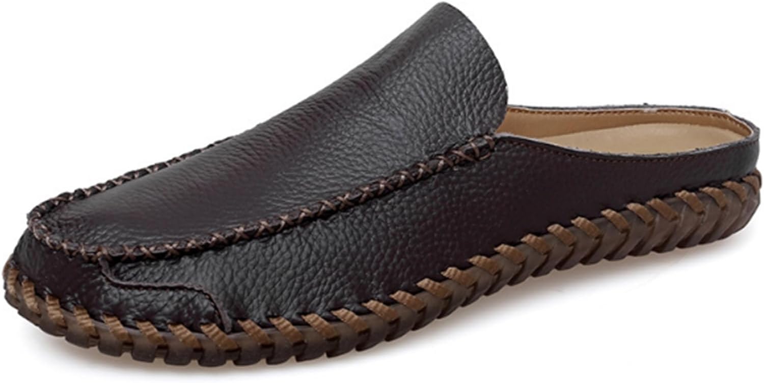 Мужские сабо Xinduoyu, дышащие кожаные слипоны, повседневные тапочки, коричневый
Мужские сабо Xinduoyu, дышащие кожаные слипоны, повседневные тапочки, коричневый