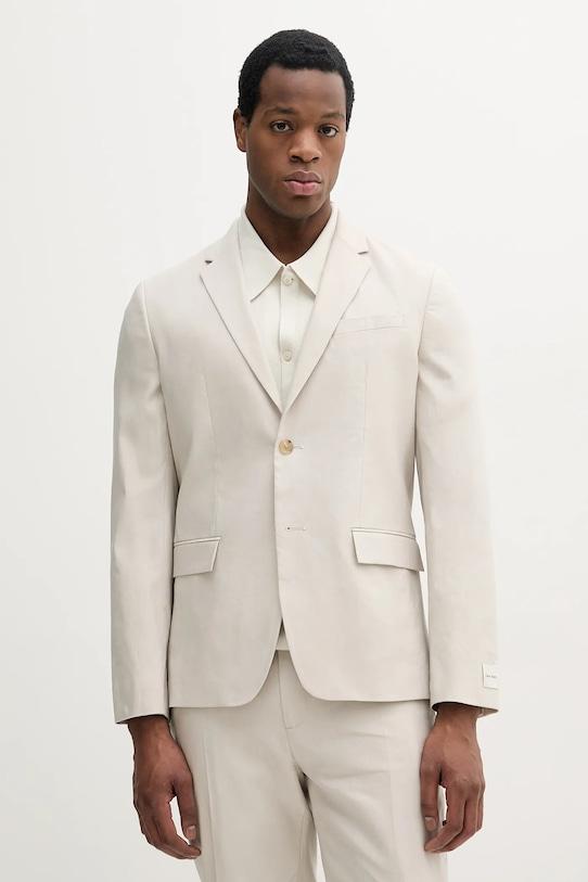 Жакет с добавлением льна Calvin Klein, бежевый
Жакет с добавлением льна Calvin Klein, бежевый