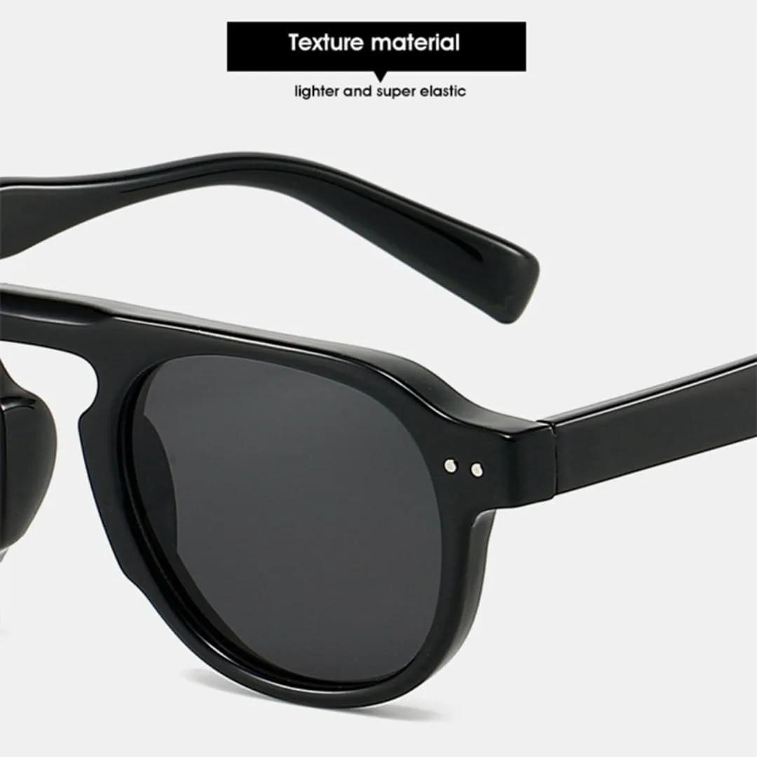 Ретро квадратные женские солнцезащитные очки с заклепками, мужские панк-очки с градиентным переходом цвета, защита от УФ-излучения UV400 TVTBBVV, Black Grey
Ретро квадратные женские солнцезащитные очки с заклепками, мужские панк-очки с градиентным переходом цвета, защита от УФ-излучения UV400 TVTBBVV, Black Grey