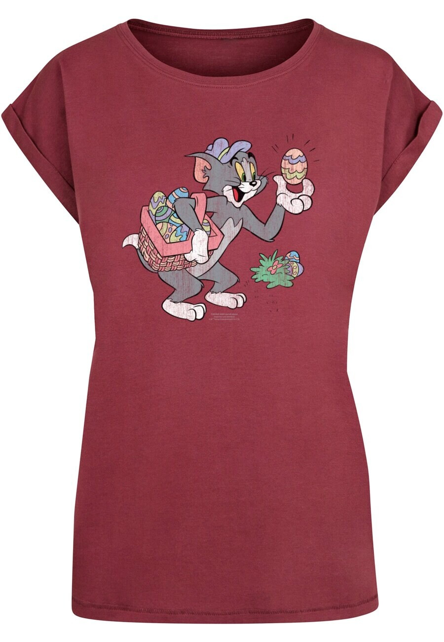 Футболка ABSOLUTE CULT Shirt Tom and Jerry - Tom Egg Hunt, цвет cherry red/pastel red 
Футболка ABSOLUTE CULT Shirt Tom and Jerry - Tom Egg Hunt, цвет cherry red/pastel red