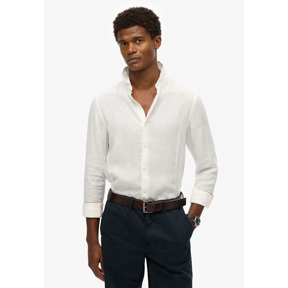 Рубашка Superdry Vacation Linen, белый 
Рубашка Superdry Vacation Linen, белый